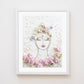 "Tranquility Buddha" Flower Print