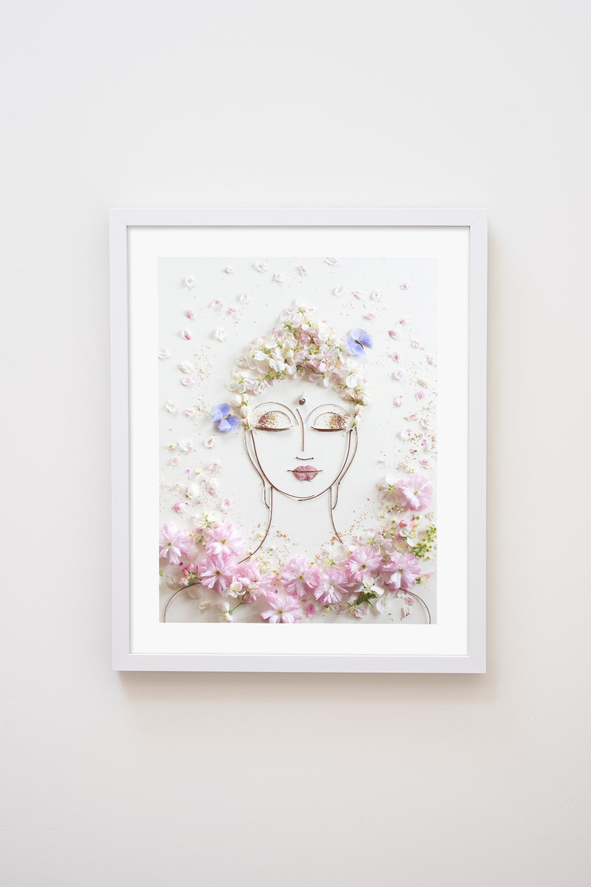 "Tranquility Buddha" Flower Print