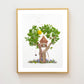 "Tree House" Flower Print