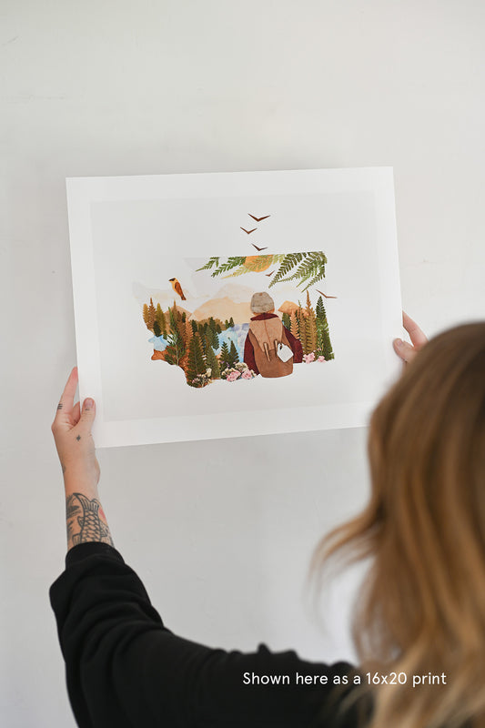 "Washington" Flower Print