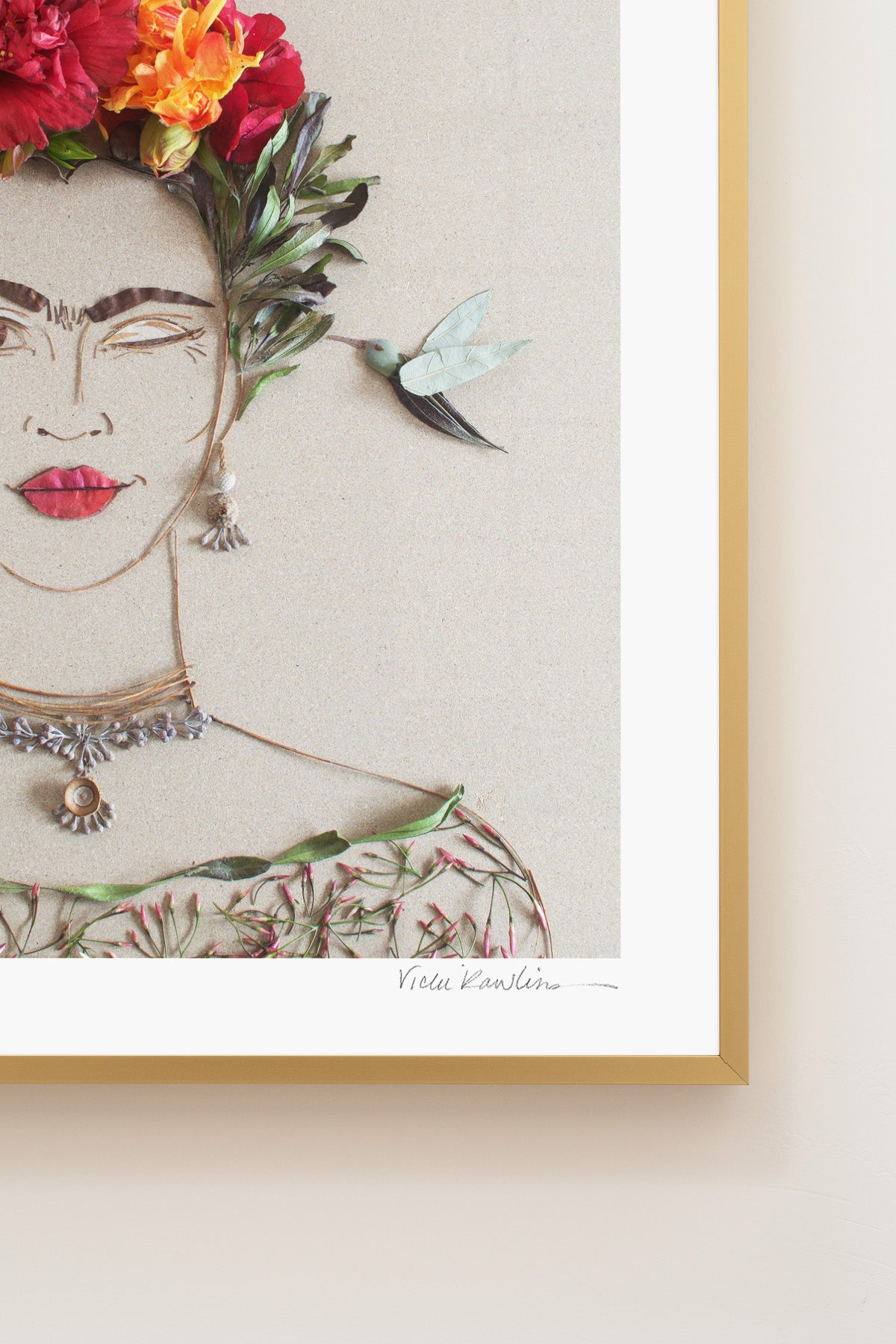 "What Would Frida Do?" Flower Print