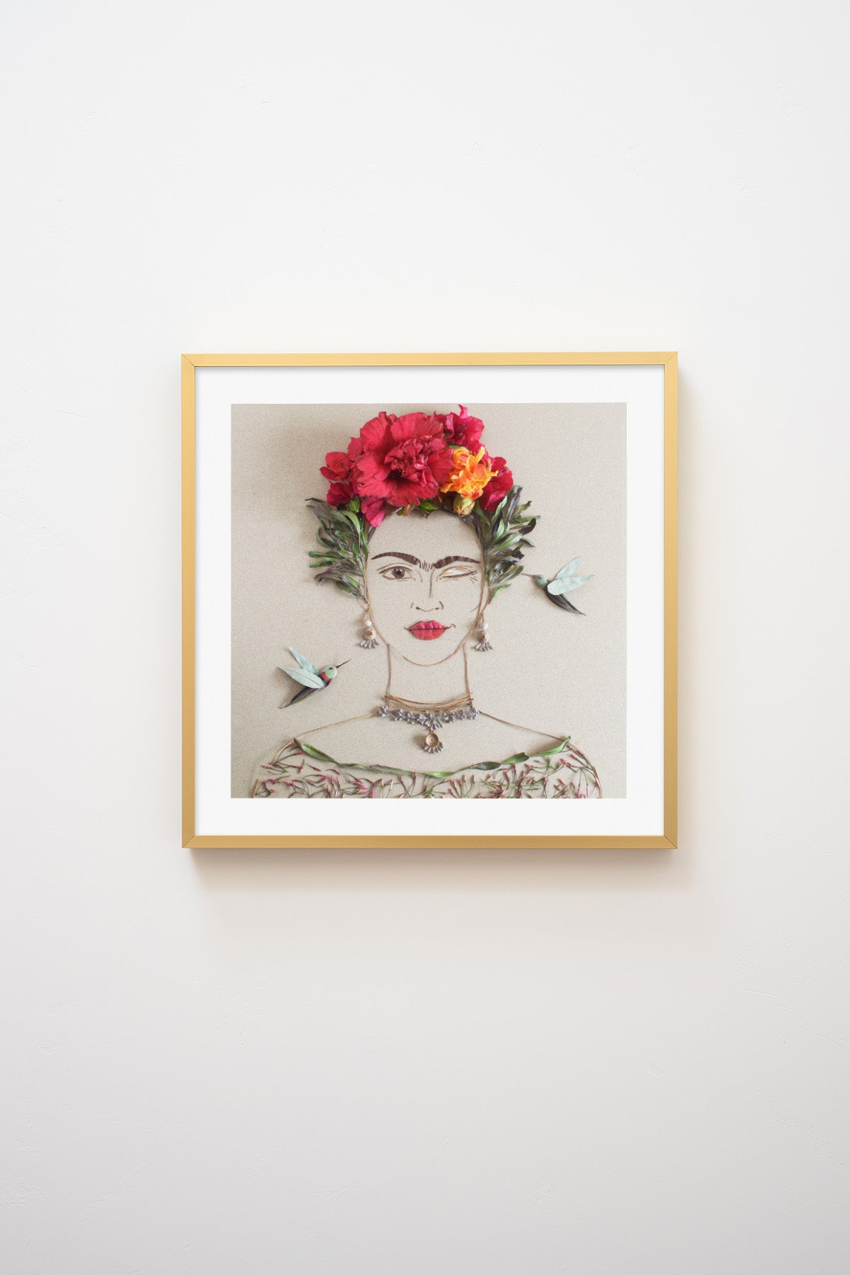 "What Would Frida Do?" Flower Print