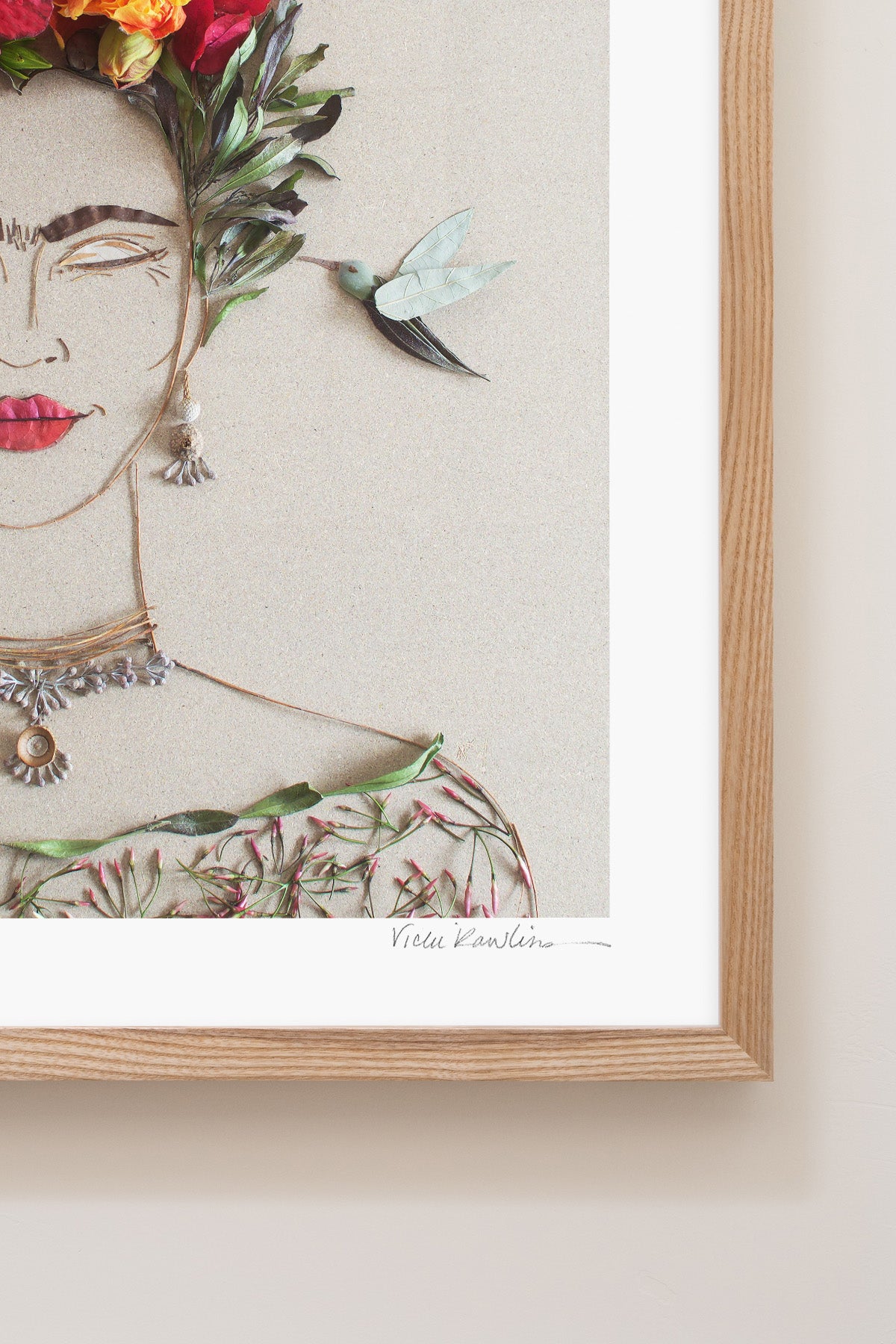 "What Would Frida Do?" Flower Print