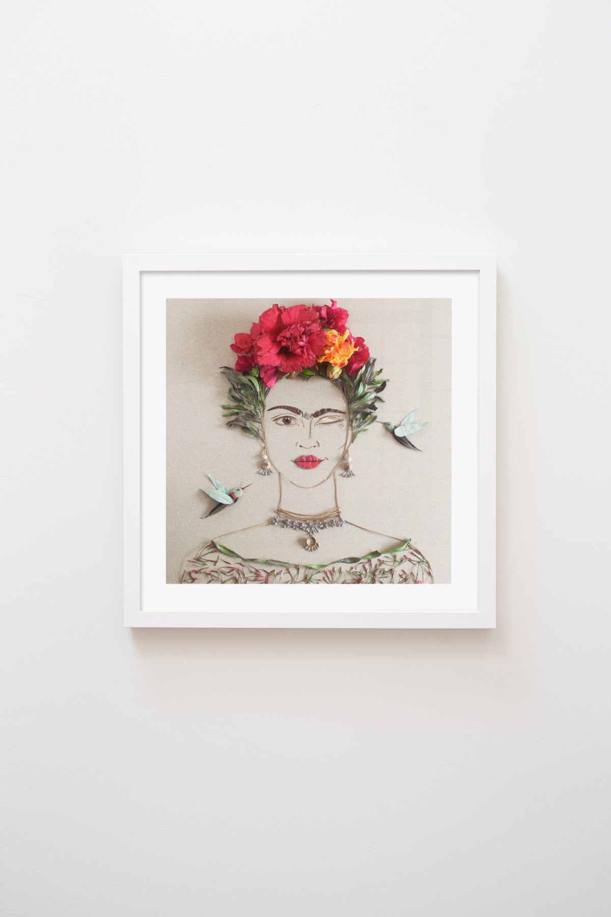 "What Would Frida Do?" Flower Print