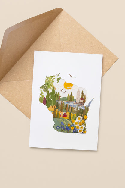 "Wisconsin" Greeting Card
