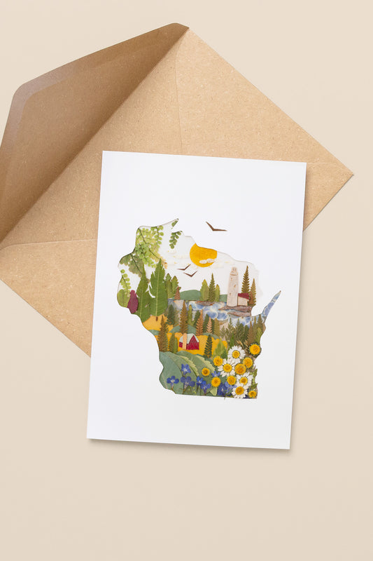 "Wisconsin" Greeting Card