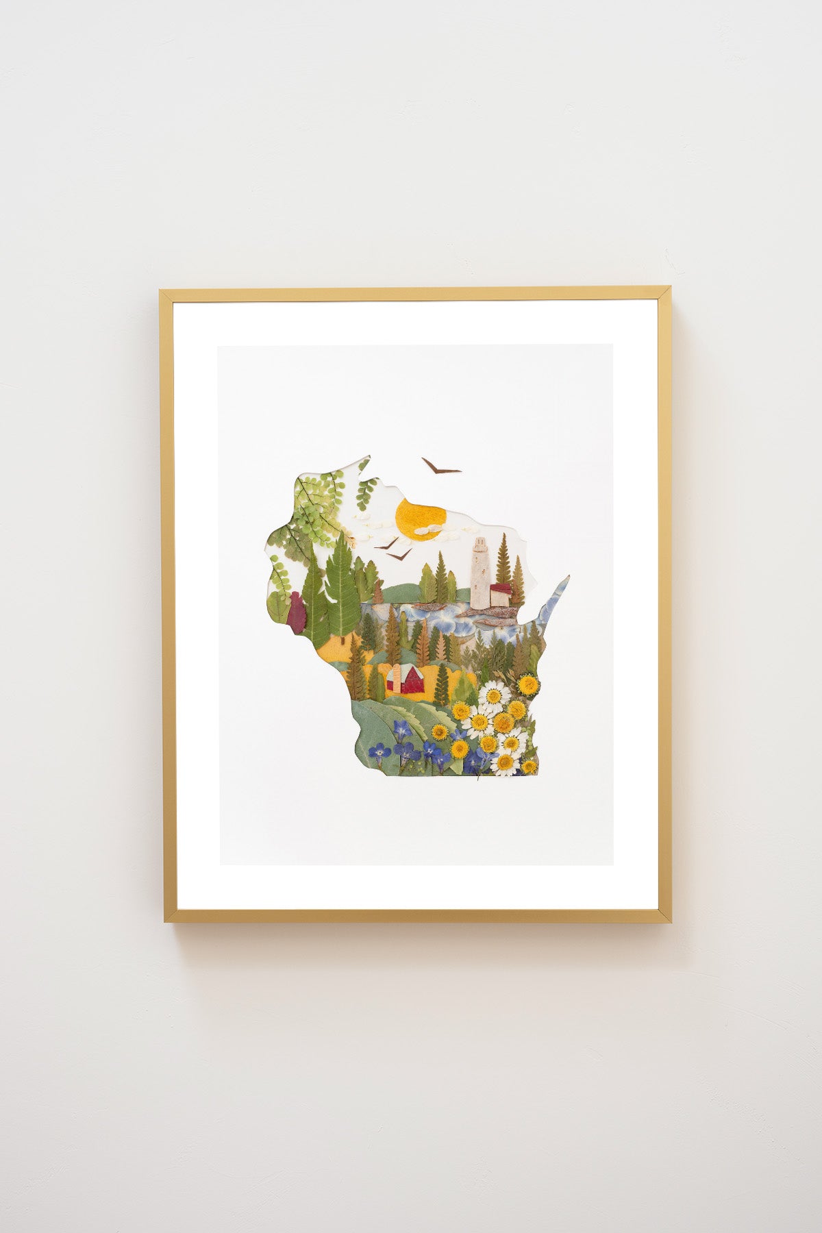 "Wisconsin" Flower Print