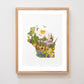 "Wisconsin" Flower Print