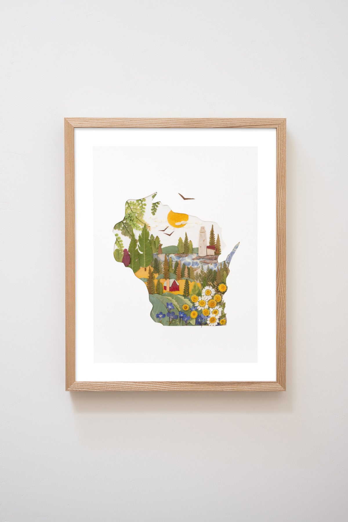 "Wisconsin" Flower Print