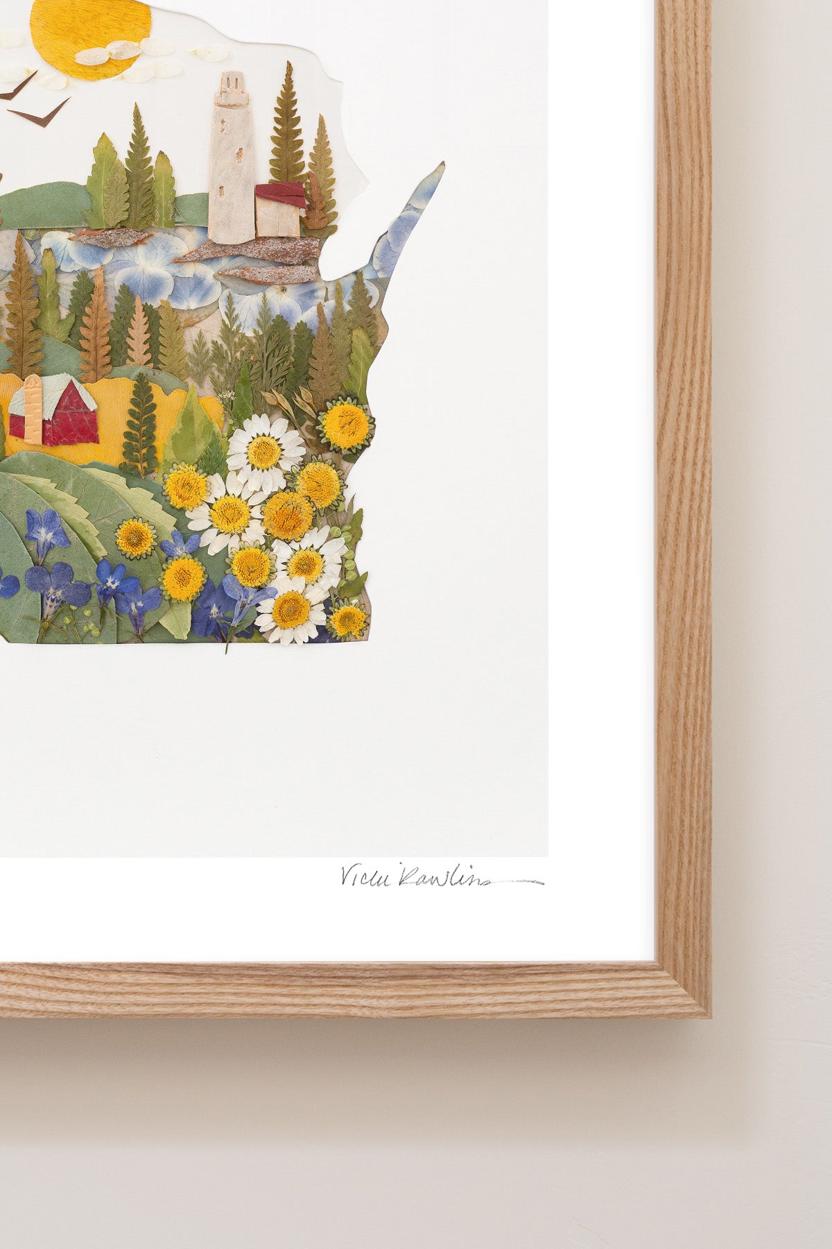 "Wisconsin" Flower Print