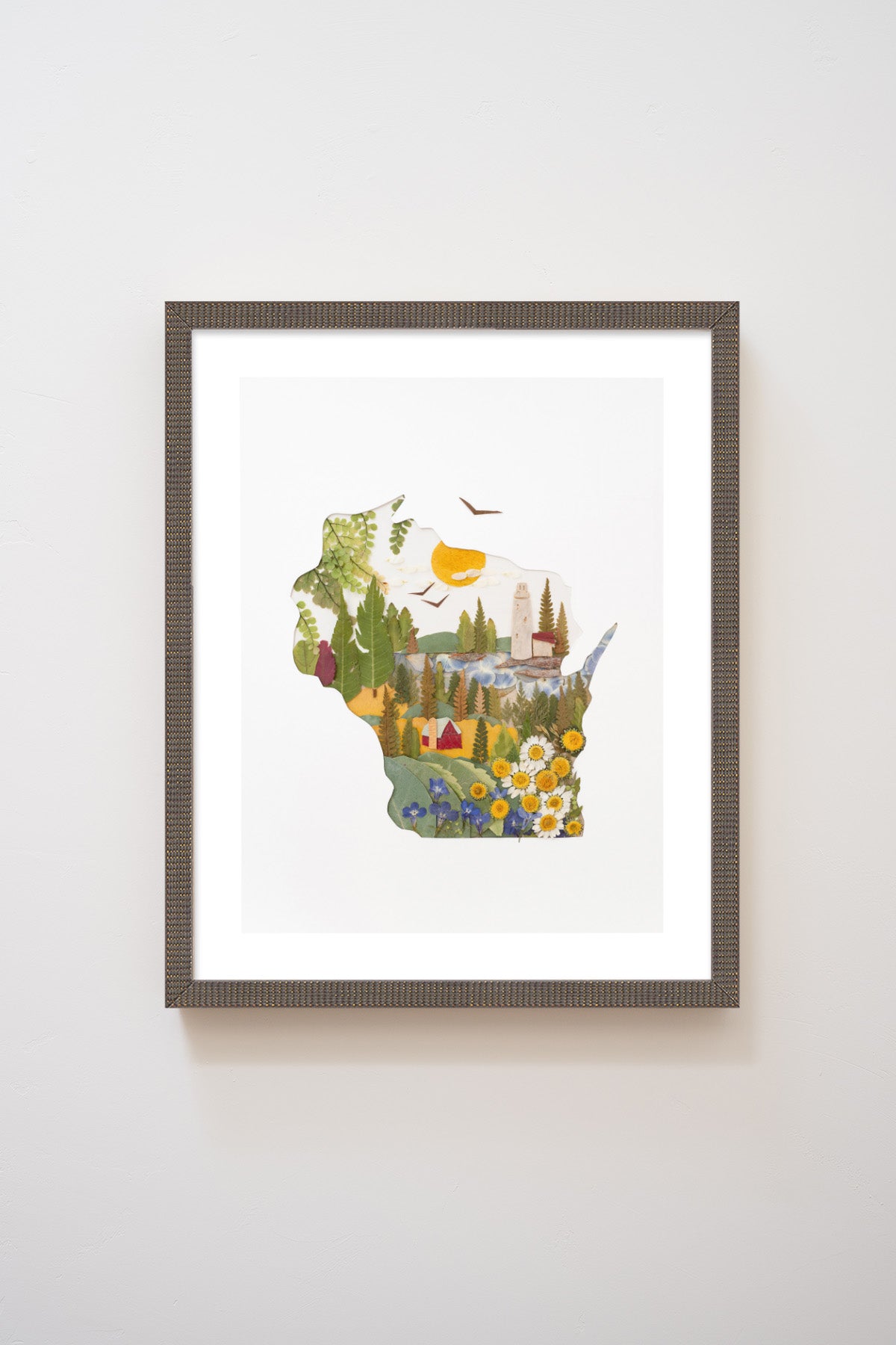 "Wisconsin" Flower Print