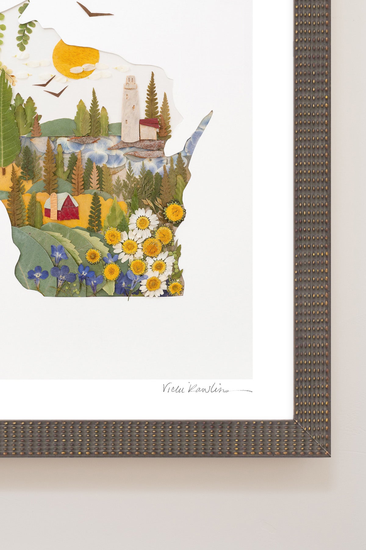 "Wisconsin" Flower Print