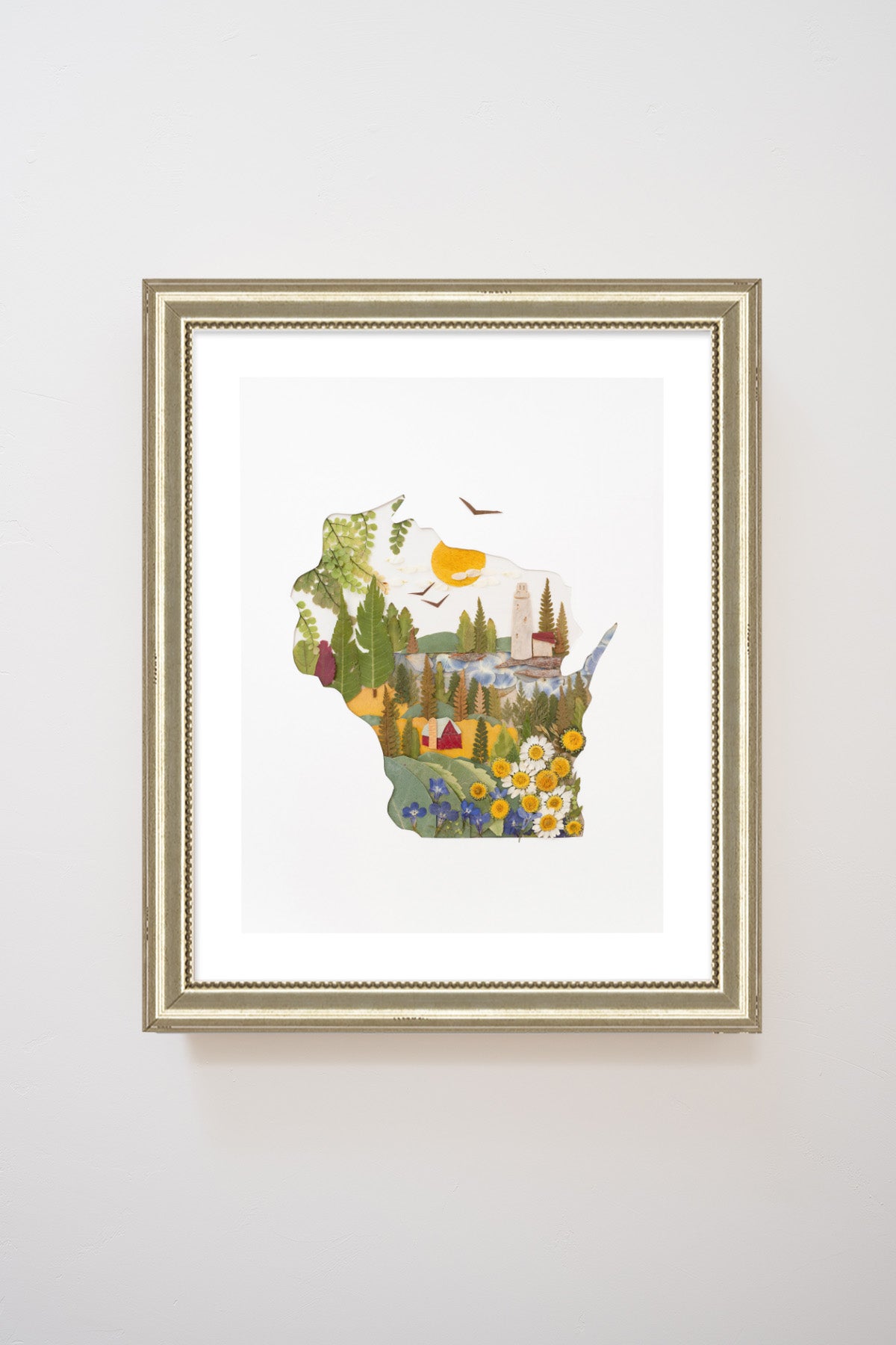 "Wisconsin" Flower Print