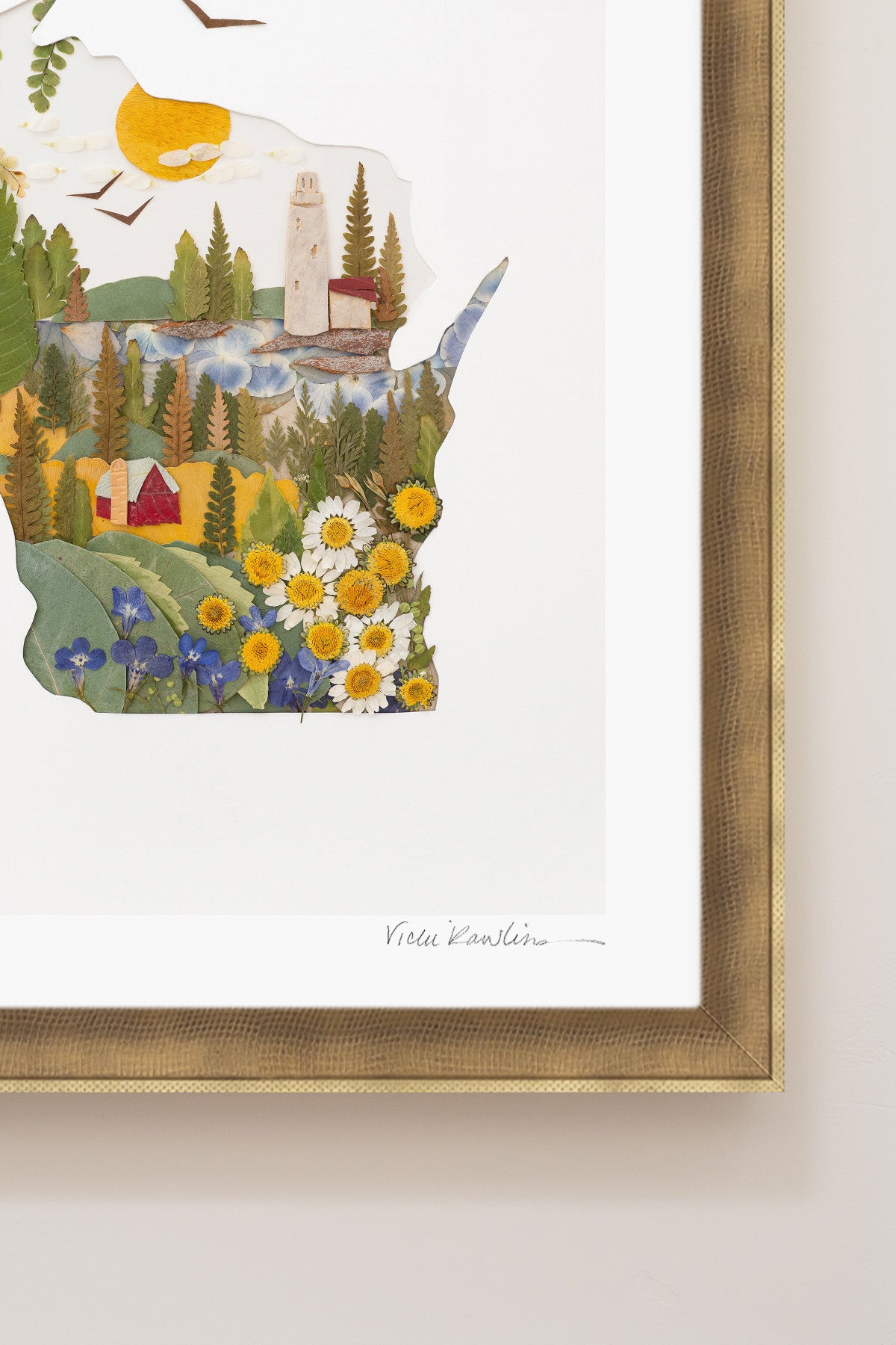 "Wisconsin" Flower Print
