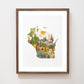 "Wisconsin" Flower Print