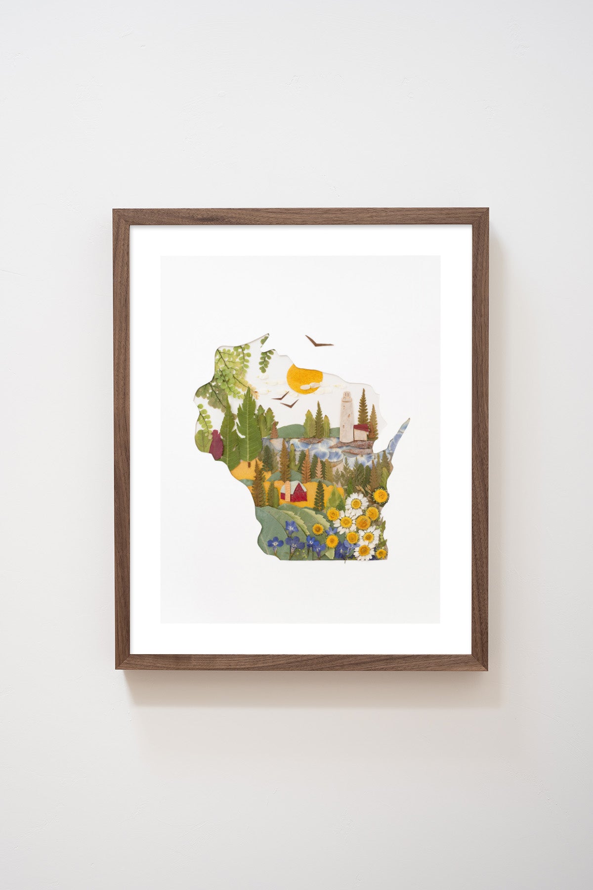 "Wisconsin" Flower Print