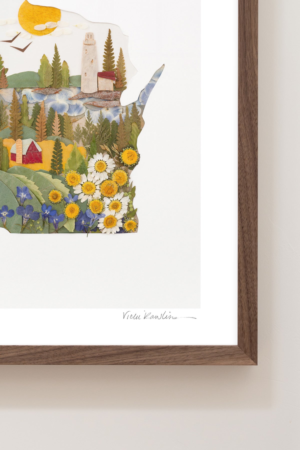 "Wisconsin" Flower Print