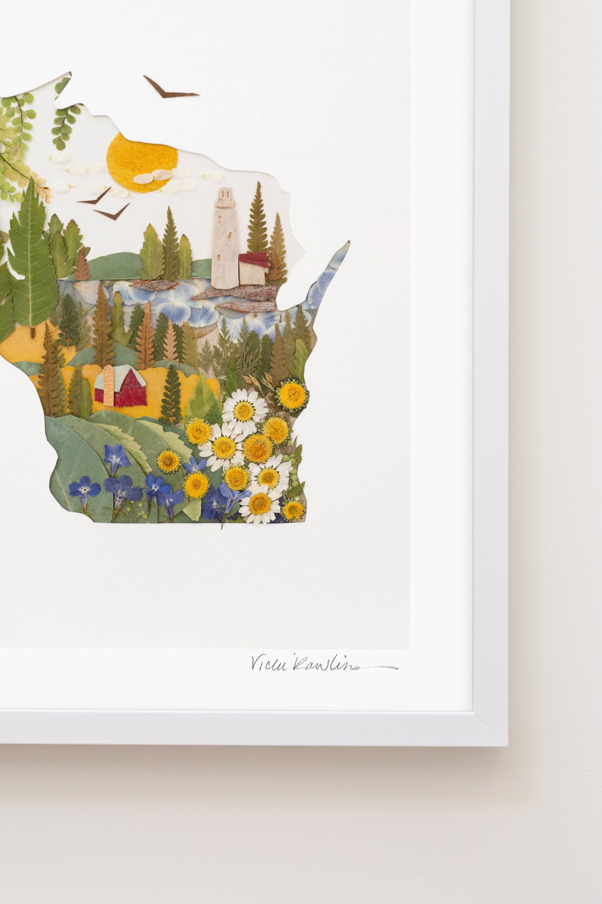 "Wisconsin" Flower Print