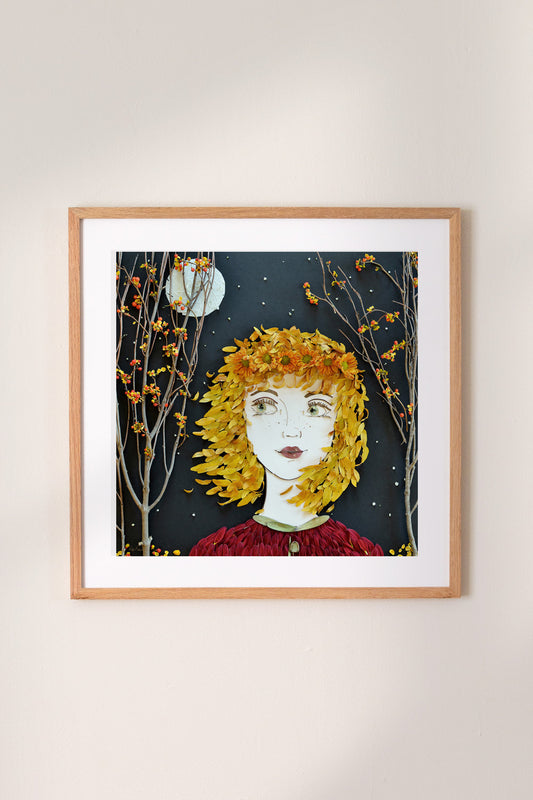 "Hazel" Flower Print - Sister Golden