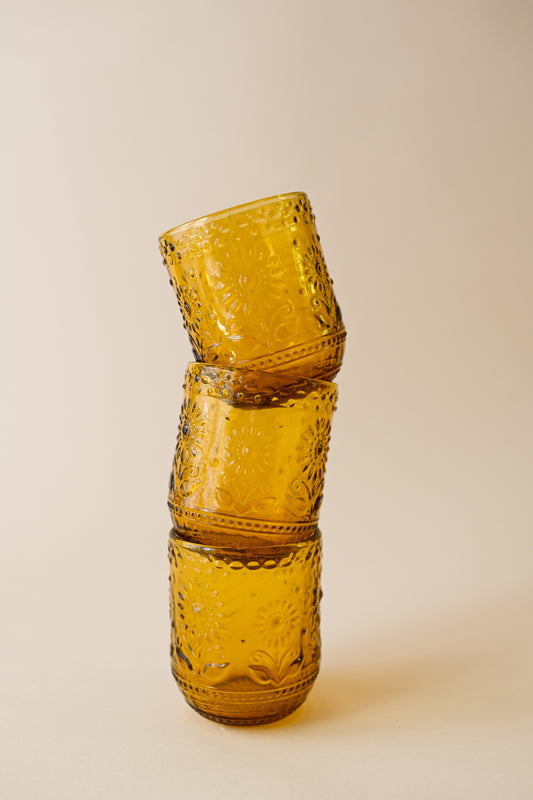 Amber Drinking Glass