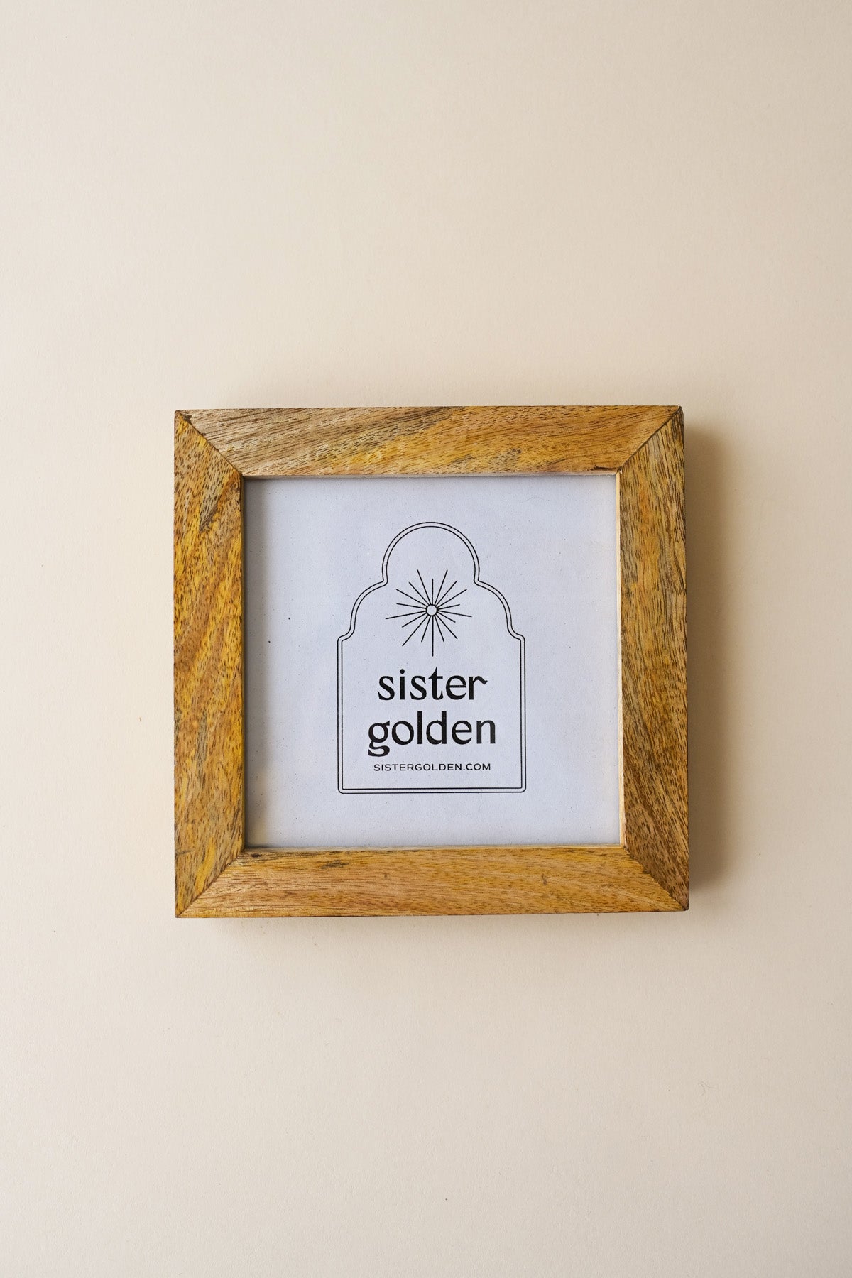 Natural Wood Frame – Sister Golden