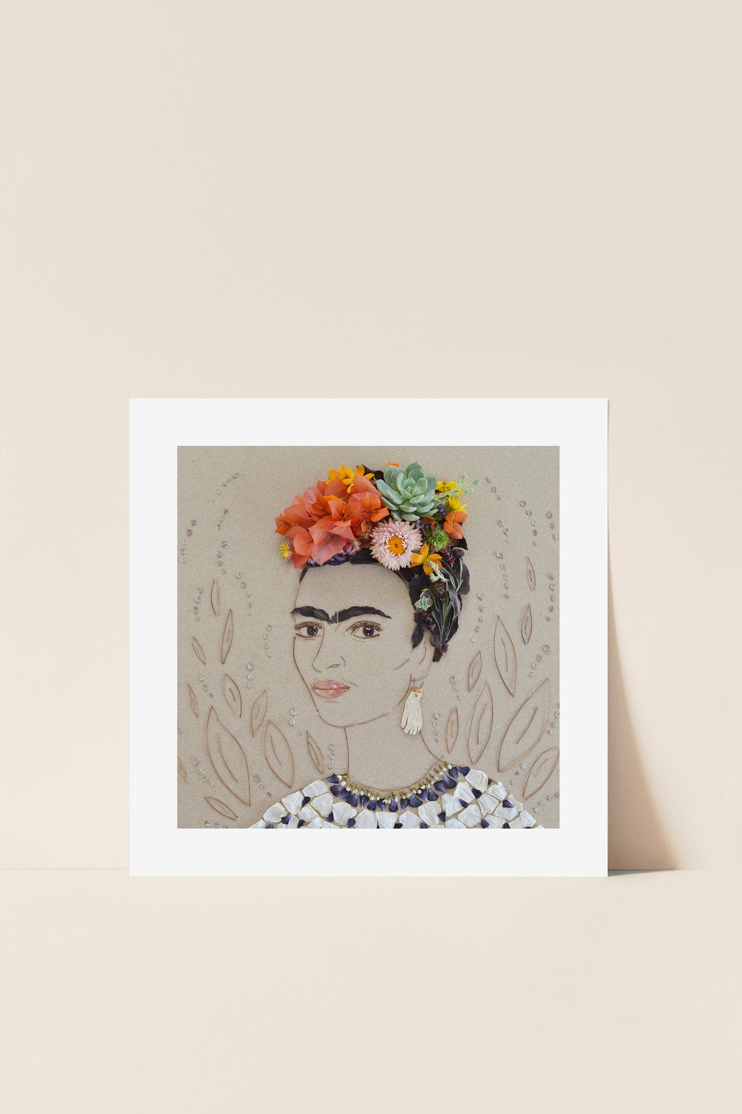 "Picasso Frida" Flower Print