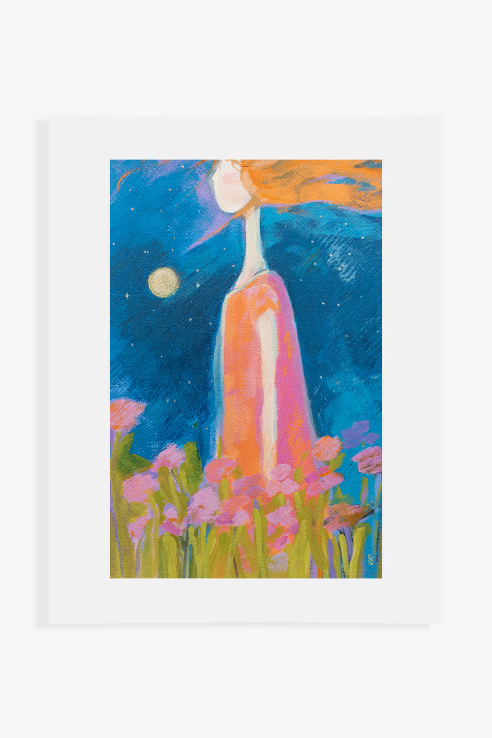"She by the Moon" Print - Sister Golden