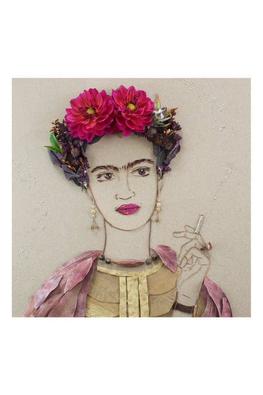 "Fierce Frida" Flower Print - Sister Golden