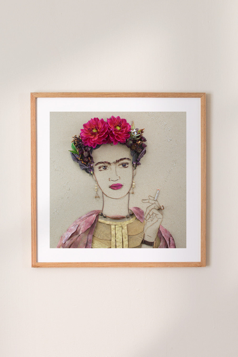 "Fierce Frida" Flower Print - Sister Golden