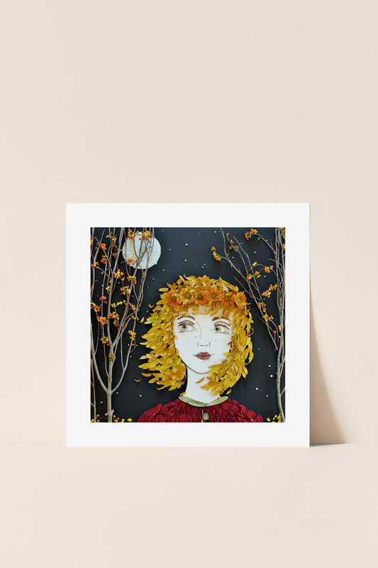 "Hazel" Flower Print - Sister Golden